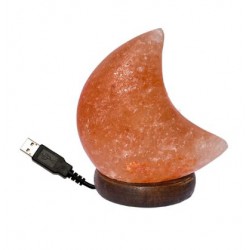 LAMPE À SEL EN FORME DE LUNE