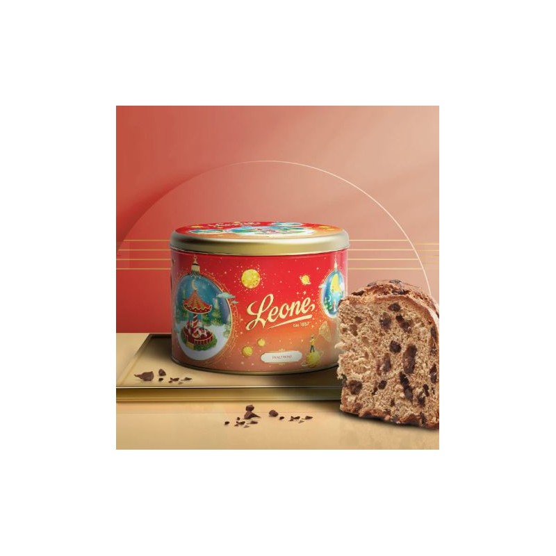 PANETTONE LEONE CON GOCCE DI CIOCCOLATO