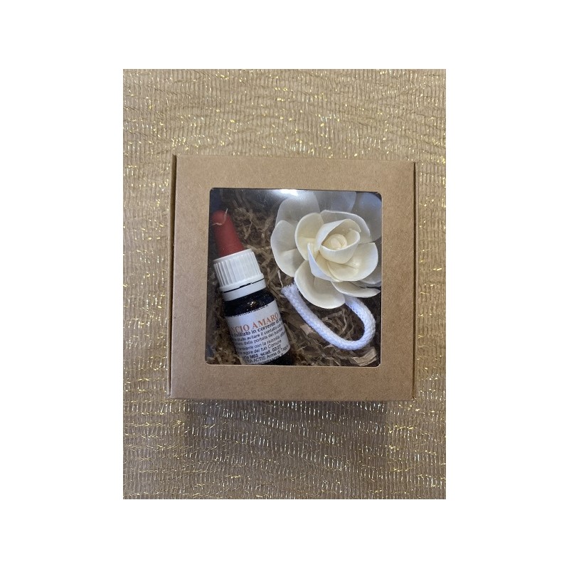 SET OLIO ESSENZIALE CON FIORE DIFFUSORE