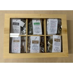 SCATOLA LEGNO CON BUSTINE FILTRO