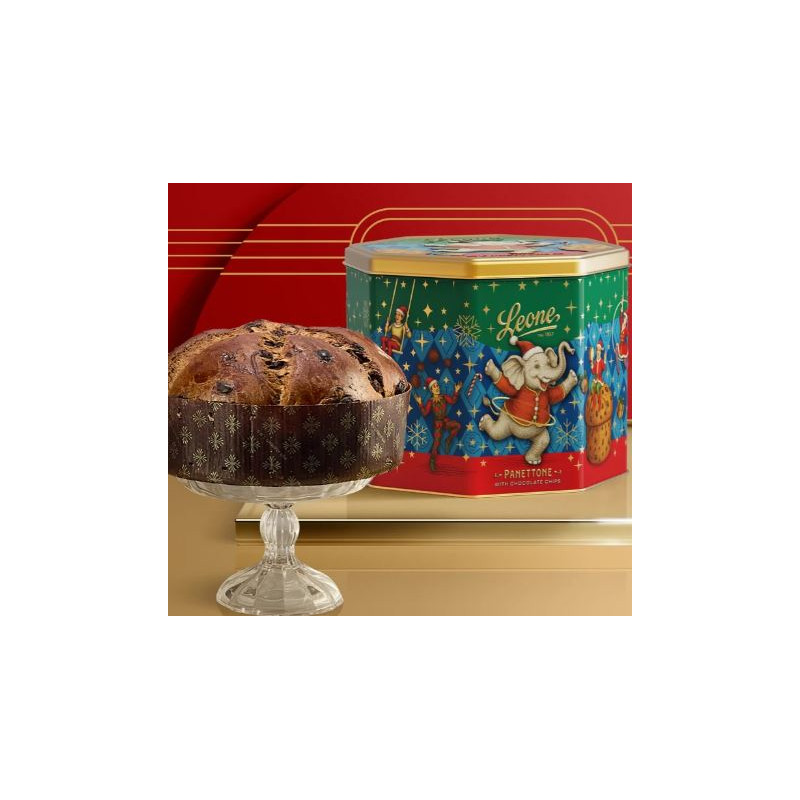 PANETTONE LEONE CON GOCCE DI CIOCCOLATO